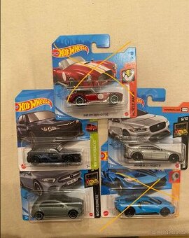 Hot wheels - různé - mercedes, Subaru, jaguar