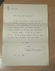 Dopis od Vlastimila Brodského