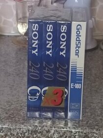 4x VHS SONY, Goldstar kazety origo zabalené nové