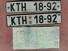 Doklady a staré dobové SPZ Fiat Tipo