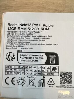 Xiaomi Redmi Note 13 Pro+ 12gb Ram, 512 Rom