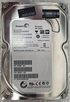 Seagate BarraCuda 500GB 7,2K 16MB SATA III 3,5' 1BD142