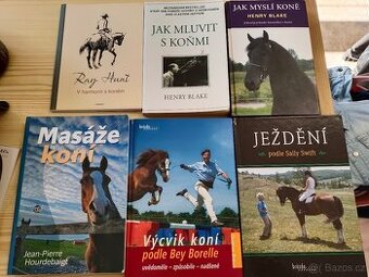 Odborné knihy o koních, mnoho titulů