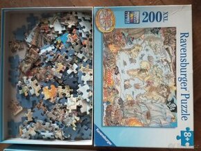 Ravensburger Puzzle 8+ let 200 dílků XXL pirátská mapa sveta