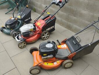 Prodám 3 rotační sekačky Husqvarna,Hecht, Power Force GARDEN