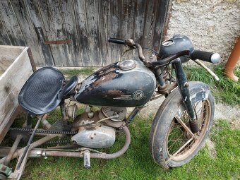 Motocykl CZ 150c_rikša