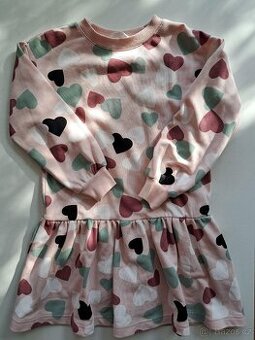Nenošené mikinové šaty H&M, vel.122/128