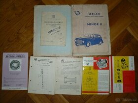 Seznam náhradních dílů Aero-Minor II+vyřazený TP+ prospekty