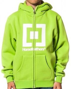 HORSEFEATHERS mikina Atom, lime green, vel. 13+ - 1