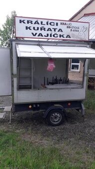 Pojízdná prodejna přívěsný vozík do 750kg