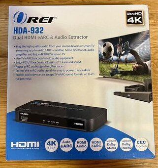 OREI HDA-932 HDMI eARC Audio Extractor – nové, se zárukou - 1