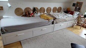 Postele Ikea Brimnes + matrace