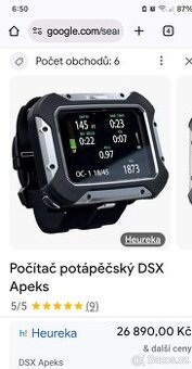 Potápěčský počitač DSX Apeks