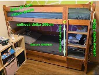 Patrová postel masiv
