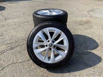 Alu kola Škoda Rotare 5x112 r17, pneu 205/55 r17