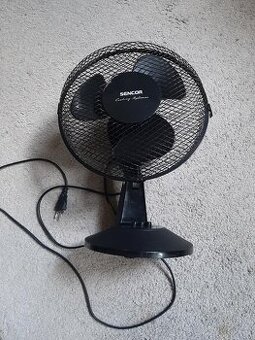 SENCOR stolní ventilátor c černé barvě, nepoužívaný