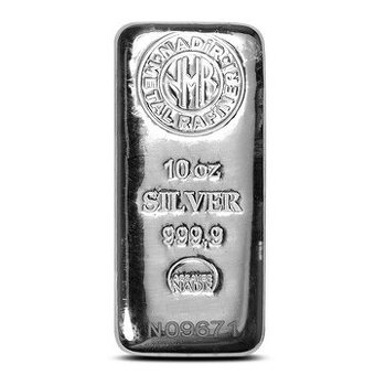 Prodám stříbrný slitek 10 oz.