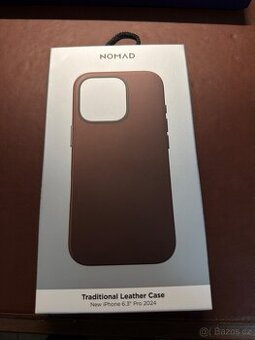 Kožený kryt Nomad Traditional Leather pro iPhone 16 Pro