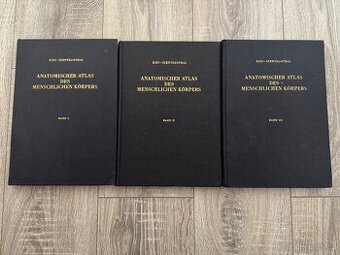 Kompletní sada Anatomischer Atlas, němčina, 1961