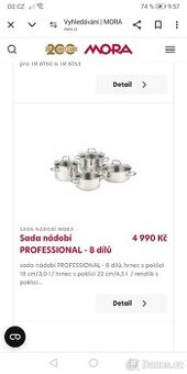 8 dílná sada nádobí Professional