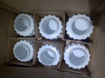 Retro skleněné stínidlo, skleněný kryt na světlo