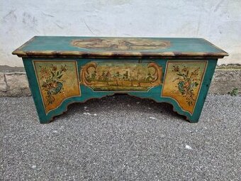 STAROŽITNÁ MALOVANÁ MOUČNICE PO RENOVACI