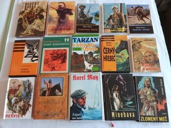 Knihy: ZANE GREY, KAREL MAY, EDUARD ŠTORCH....