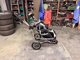 Golfový set s vozíkem