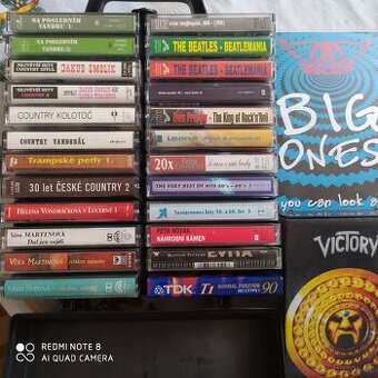 Hudebni videokazety Rush, Genesis, Kiss,..