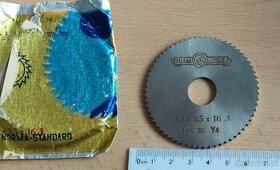 Pilový kotouč na kov 63x3,5x16.1 HSS ČSN 222910.1 , Pilana