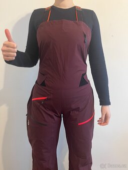 NOVÉ Ortovox 3L snowboardové nohavice - Veľkosť L -vínová