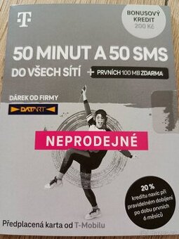 SIM karta T-MOBILE 50/50/100, číslo 731872439