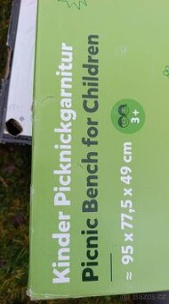 dětská lavice zahradní