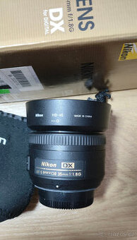Objektiv Nikon 35mm f/1,8 AF-S NIKKOR G DX + filtry