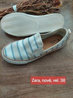 Vel. 38 Zara nové pruhované espadrilky