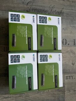 4x Gigabit Switch PLANET GSD-503 – 5 portů, kovové provedení