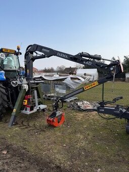 Hydraulická ruka za traktor s hydraulickým navijákem