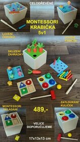 DŘEVĚNÉ MONTESSORI HRAČKY + TVARY