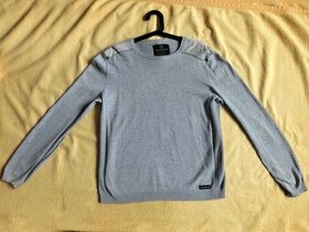 Pánský šedý basic svetr svetřík elegantní Reserved M
