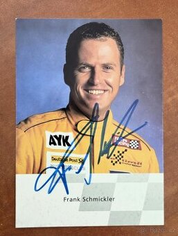 Frank Schmickler motorsport originální autogram