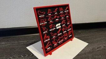 3D tisk stojan na kalendář F1