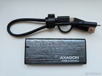 PRODÁM EXTERNÍ AL.BOX AXAGON + M2 NVME SAMSUNG 1TB - USB3.2