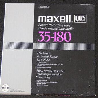 ♫ Magnetofonová ALU cívka MAXELL UD 35-180 ♫♫