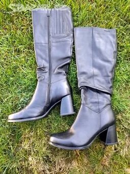 Kožené kozačky 38 Tamaris