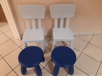 Dětské židle Mammut z IKEA