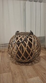 Proutěná lucerna na svíčku