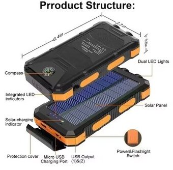 Solar Power Bank – Rychlé nabíjení