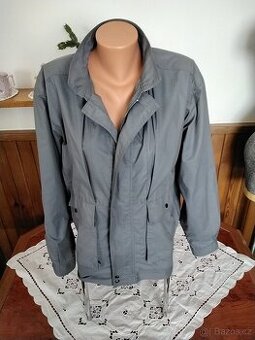 Šedá pánská jarní bunda