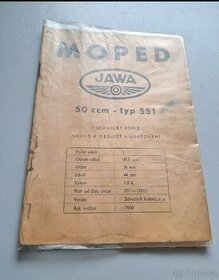 Návod k obsluze a udržování Jawa 50/551 "Jawetta"