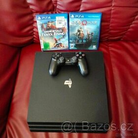 Playstation 4 PRO + 2 HRY